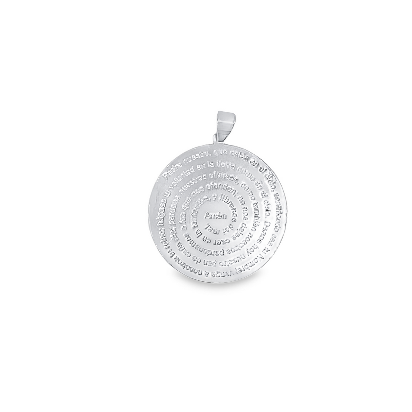 Filled Prayer Pendant, Religious jewelry, Catholic Jewelry (A96)